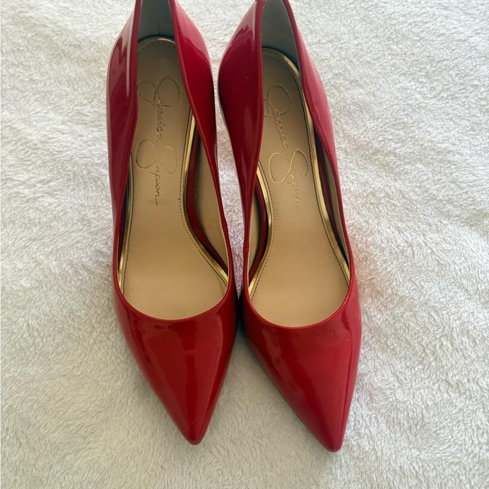 Jessica Simpson Bold Red Heels